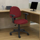 Jea Swivel Posture Chair | Adjustable Arms | Burgundy Red Tweed | Wheels BM344558