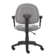 Jea Swivel Posture Chair | Adjustable Arms | Gray Tweed | Wheels BM344559