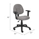Jea Swivel Posture Chair | Adjustable Arms | Gray Tweed | Wheels BM344559