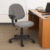 Jea Swivel Posture Chair | Adjustable Arms | Gray Tweed | Wheels BM344559