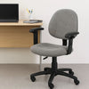 Jea Swivel Posture Chair | Adjustable Arms | Gray Tweed | Wheels BM344559