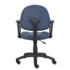Jea Swivel Posture Chair | Loop Arms | Blue Tweed | Rolling Wheels BM344560