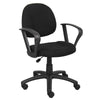 Jea Swivel Posture Chair | Loop Arms | Black Tweed | Rolling Wheels BM344561