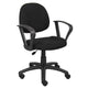 Jea Swivel Posture Chair | Loop Arms | Black Tweed | Rolling Wheels BM344561
