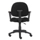 Jea Swivel Posture Chair | Loop Arms | Black Tweed | Rolling Wheels BM344561