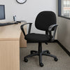 Jea Swivel Posture Chair | Loop Arms | Black Tweed | Rolling Wheels BM344561