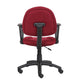 Jea Swivel Posture Chair | Loop Arms | Burgundy Red Tweed | Rolling Wheels BM344562