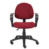 Jea Swivel Posture Chair | Loop Arms | Burgundy Red Tweed | Rolling Wheels BM344562