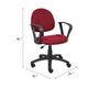 Jea Swivel Posture Chair | Loop Arms | Burgundy Red Tweed | Rolling Wheels BM344562