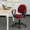 Jea Swivel Posture Chair | Loop Arms | Burgundy Red Tweed | Rolling Wheels BM344562
