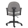 Jea Swivel Posture Chair | Loop Arms | Gray Tweed | Rolling Wheels BM344563