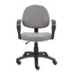 Jea Swivel Posture Chair | Loop Arms | Gray Tweed | Rolling Wheels BM344563