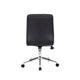 Sela Swivel Office Chair | Tufted Black Seat & Back | Chrome Base BM344564