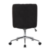 Rio Adjustable Height Office Chair | Black Boucle | Chrome | Nylon Casters BM344566