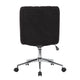 Rio Adjustable Height Office Chair | Black Boucle | Chrome | Nylon Casters BM344566