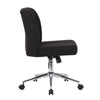 Rio Adjustable Height Office Chair | Black Boucle | Chrome | Nylon Casters BM344566