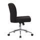 Rio Adjustable Height Office Chair | Black Boucle | Chrome | Nylon Casters BM344566
