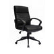 Swivel Task Chair | Black Ribbed Back Vinyl | Caster Wheels | Adjustable BM344568
