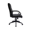 Swivel Task Chair | Black Ribbed Back Vinyl | Caster Wheels | Adjustable BM344568
