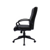 Swivel Task Chair | Black Ribbed Back Vinyl | Caster Wheels | Adjustable BM344568
