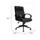 Swivel Task Chair | Black Ribbed Back Vinyl | Caster Wheels | Adjustable BM344568