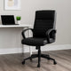 Swivel Task Chair | Black Ribbed Back Vinyl | Caster Wheels | Adjustable BM344568