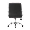Swivel Task Chair | Black Vinyl | Chrome Base & Arms | Caster Wheels BM344569