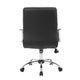 Swivel Task Chair | Black Vinyl | Chrome Base & Arms | Caster Wheels BM344569