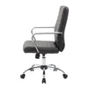 Swivel Task Chair | Black Vinyl | Chrome Base & Arms | Caster Wheels BM344569