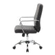 Swivel Task Chair | Black Vinyl | Chrome Base & Arms | Caster Wheels BM344569