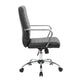 Swivel Task Chair | Black Vinyl | Chrome Base & Arms | Caster Wheels BM344569