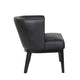 Yoma Reception Guest Chair | Smooth Black Vinyl | Rounded Backrest BM344571
