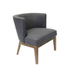 Yoma Reception Guest Chair | Slate Gray Linen | Driftwood Brown Wood BM344572