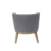 Yoma Reception Guest Chair | Slate Gray Linen | Driftwood Brown Wood BM344572