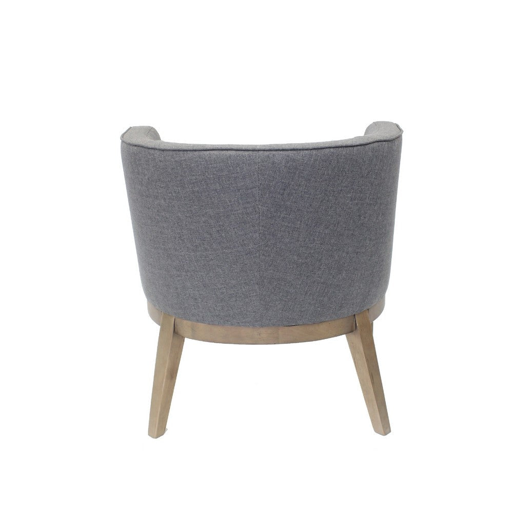 Yoma Reception Guest Chair | Slate Gray Linen | Driftwood Brown Wood BM344572