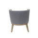 Yoma Reception Guest Chair | Slate Gray Linen | Driftwood Brown Wood BM344572