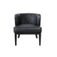 Yoma Guest Chair | Black Quilted Vinyl | Rounded Backrest BM344573