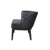 Yoma Guest Chair | Black Quilted Vinyl | Rounded Backrest BM344573