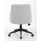 Boki Swivel Desk Chair | Light Gray Poly-Linen | Padded Curved Back BM344575