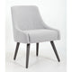 Boki Reception Guest Chair | Light Gray Poly-Linen | Soft Foam Seat BM344576