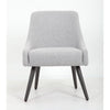 Boki Reception Guest Chair | Light Gray Poly-Linen | Soft Foam Seat BM344576