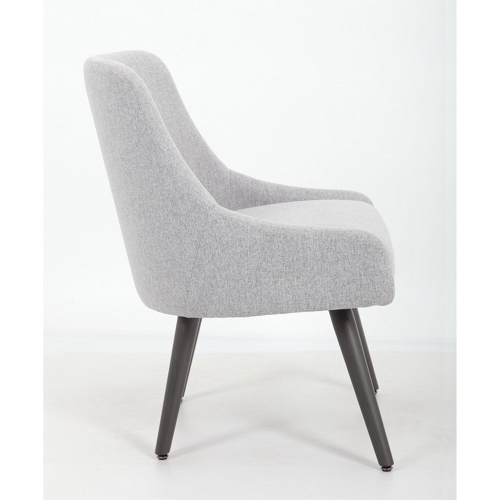 Boki Reception Guest Chair | Light Gray Poly-Linen | Soft Foam Seat BM344576