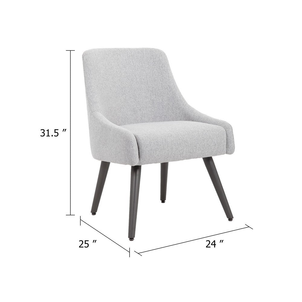 Boki Reception Guest Chair | Light Gray Poly-Linen | Soft Foam Seat BM344576