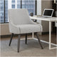 Boki Reception Guest Chair | Light Gray Poly-Linen | Soft Foam Seat BM344576