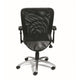 Rolling Task Chair | Black LeatherPlus Mesh | Adjustable Arms | Swivel BM344577
