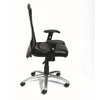Rolling Task Chair | Black LeatherPlus Mesh | Adjustable Arms | Swivel BM344577