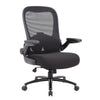 Heavy Duty XL Armchair | Black Mesh | Steel Frame | Wheels | Swivel Seat BM344578