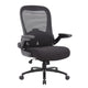 Heavy Duty XL Armchair | Black Mesh | Steel Frame | Wheels | Swivel Seat BM344578