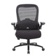 Heavy Duty XL Armchair | Black Mesh | Steel Frame | Wheels | Swivel Seat BM344578