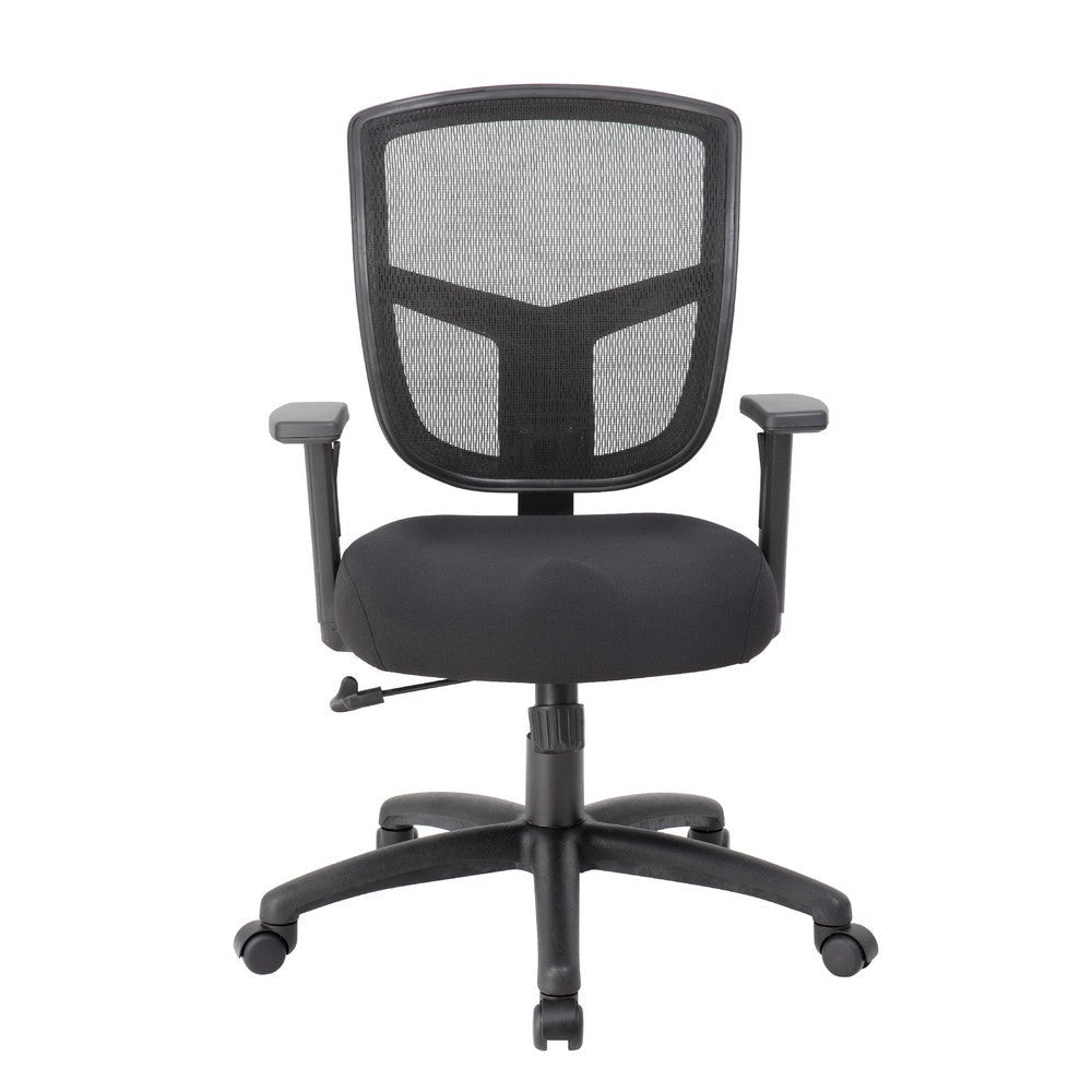 Oyo Swivel Task Chair | Black Mesh | Synchro-Tilt | 5 Caster Wheels BM344579